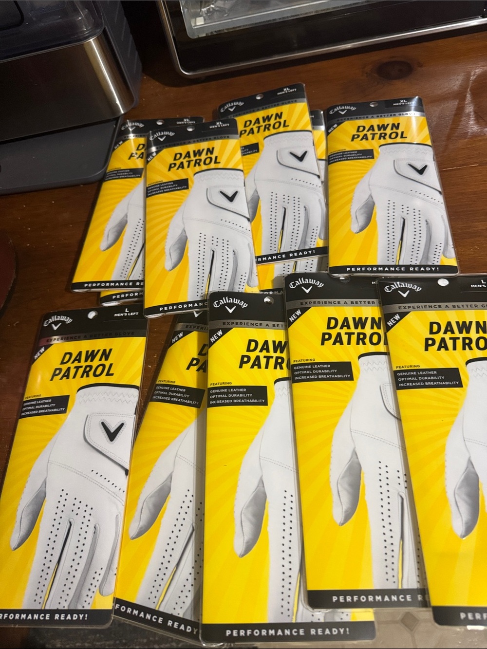 Callaway White Dawn Patrol Golf Glove Pack - Right Hand Golf gloves 6 XL 5L 11 t